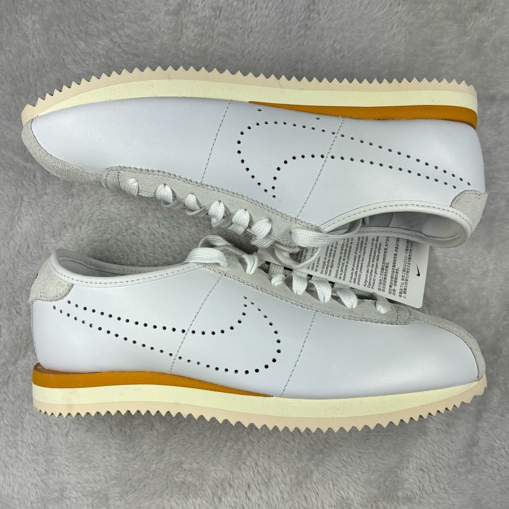 Nike Cortez 23 SE Sail Ochre White Leather Suede Sneakers HQ1841-100